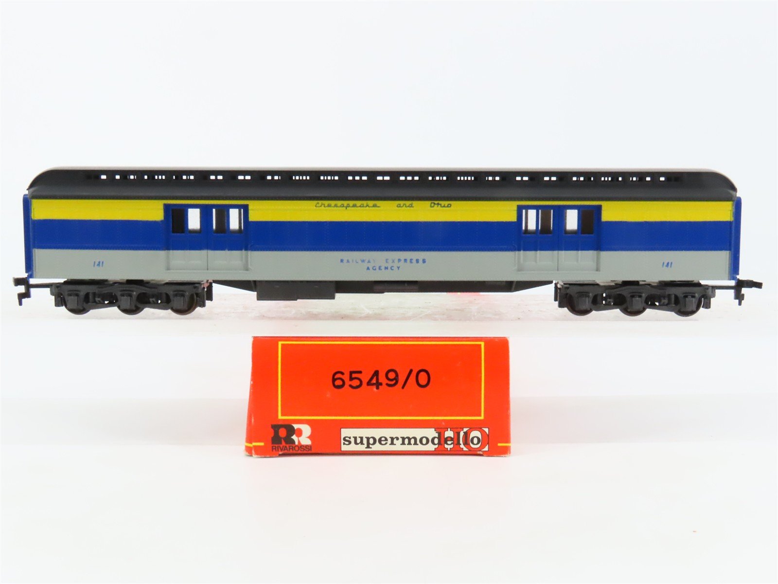 HO Rivarossi Supermodello 6549/0 C&O Chesapeake & Ohio Baggage Passenger #141