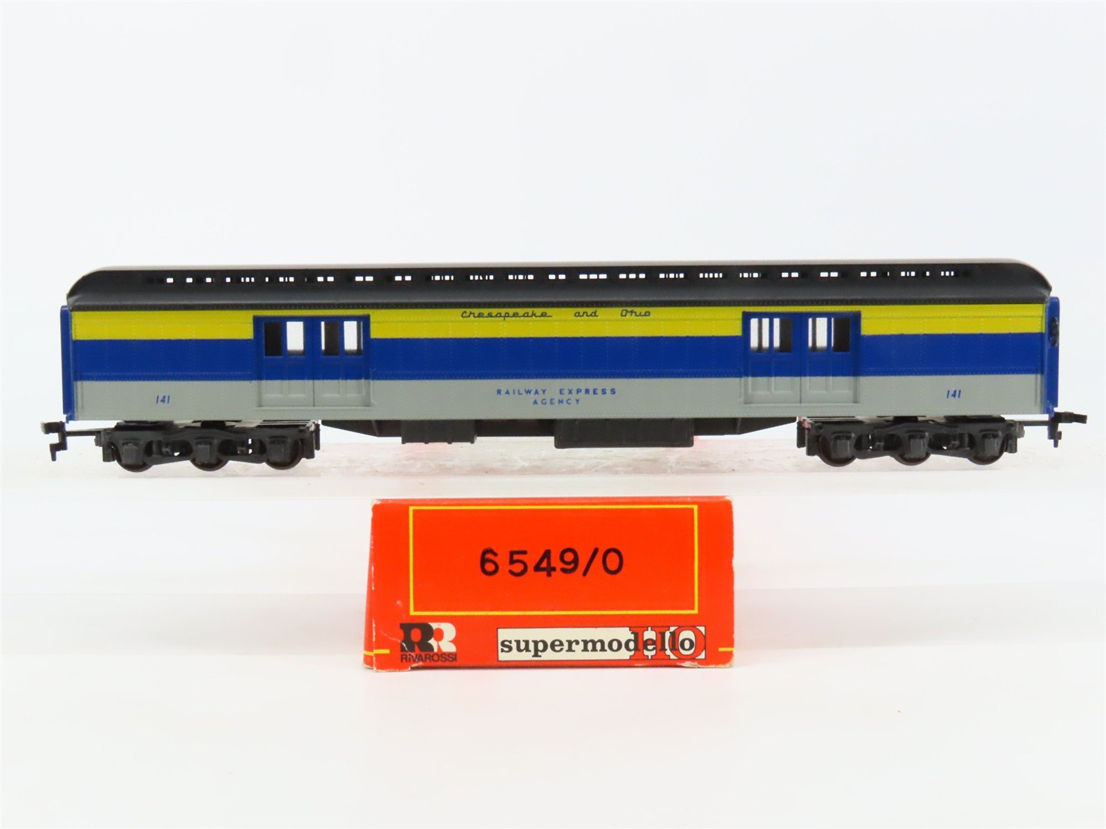 HO Rivarossi Supermodello 6549/0 C&O Chesapeake & Ohio Baggage Passenger #141
