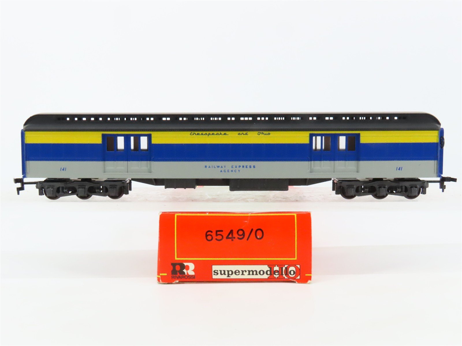 HO Rivarossi Supermodello 6549/0 C&O Chesapeake & Ohio Baggage Passenger #141