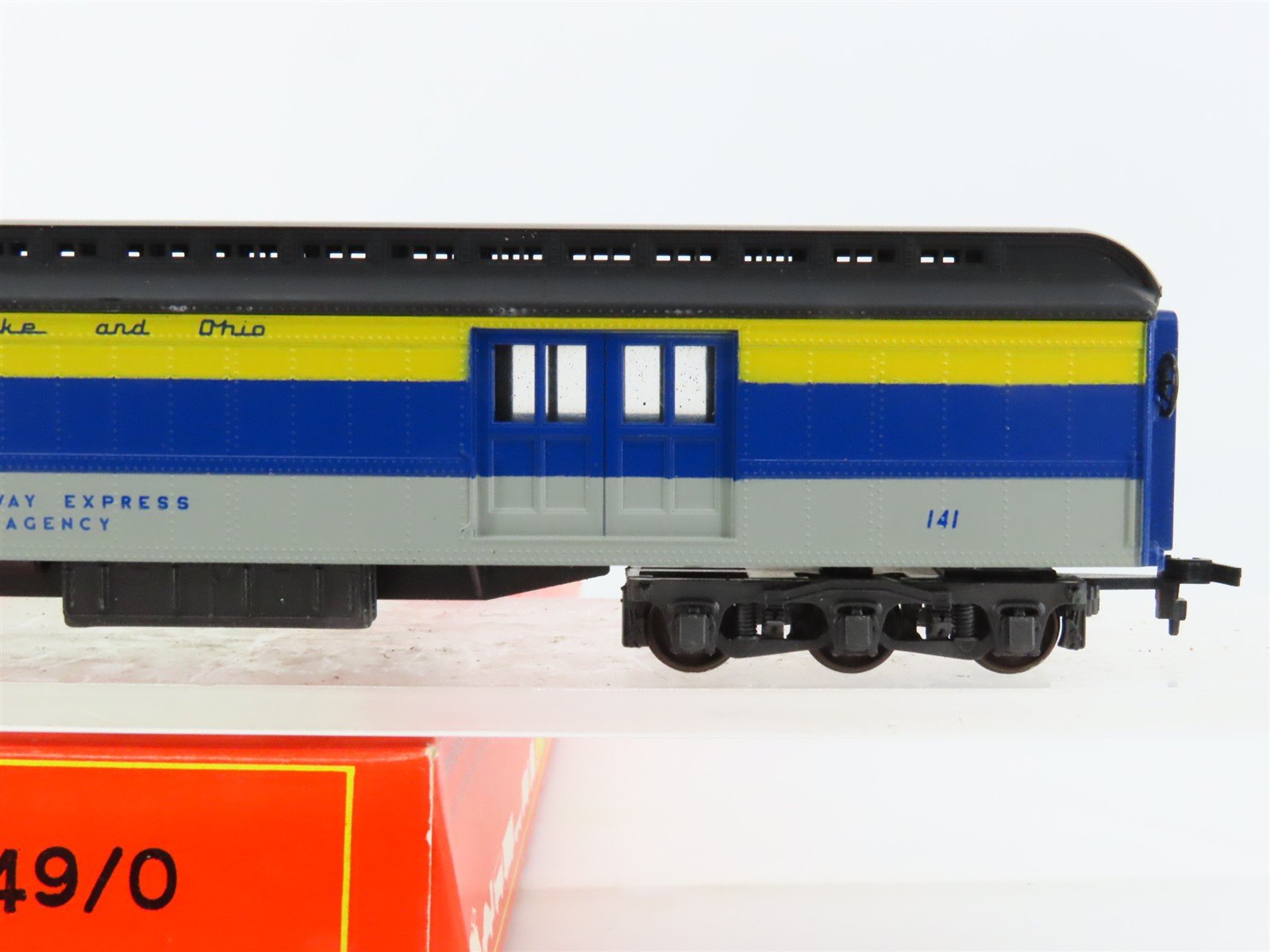 HO Rivarossi Supermodello 6549/0 C&O Chesapeake & Ohio Baggage Passenger #141