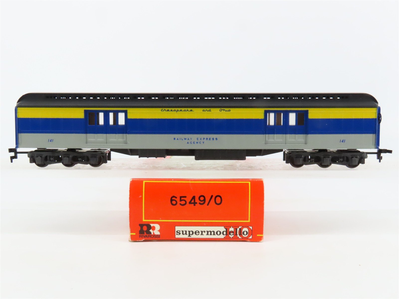 HO Rivarossi Supermodello 6549/0 C&O Chesapeake & Ohio Baggage Passenger #141