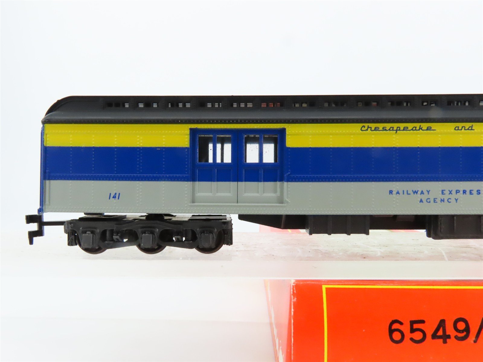 HO Rivarossi Supermodello 6549/0 C&O Chesapeake & Ohio Baggage Passenger #141