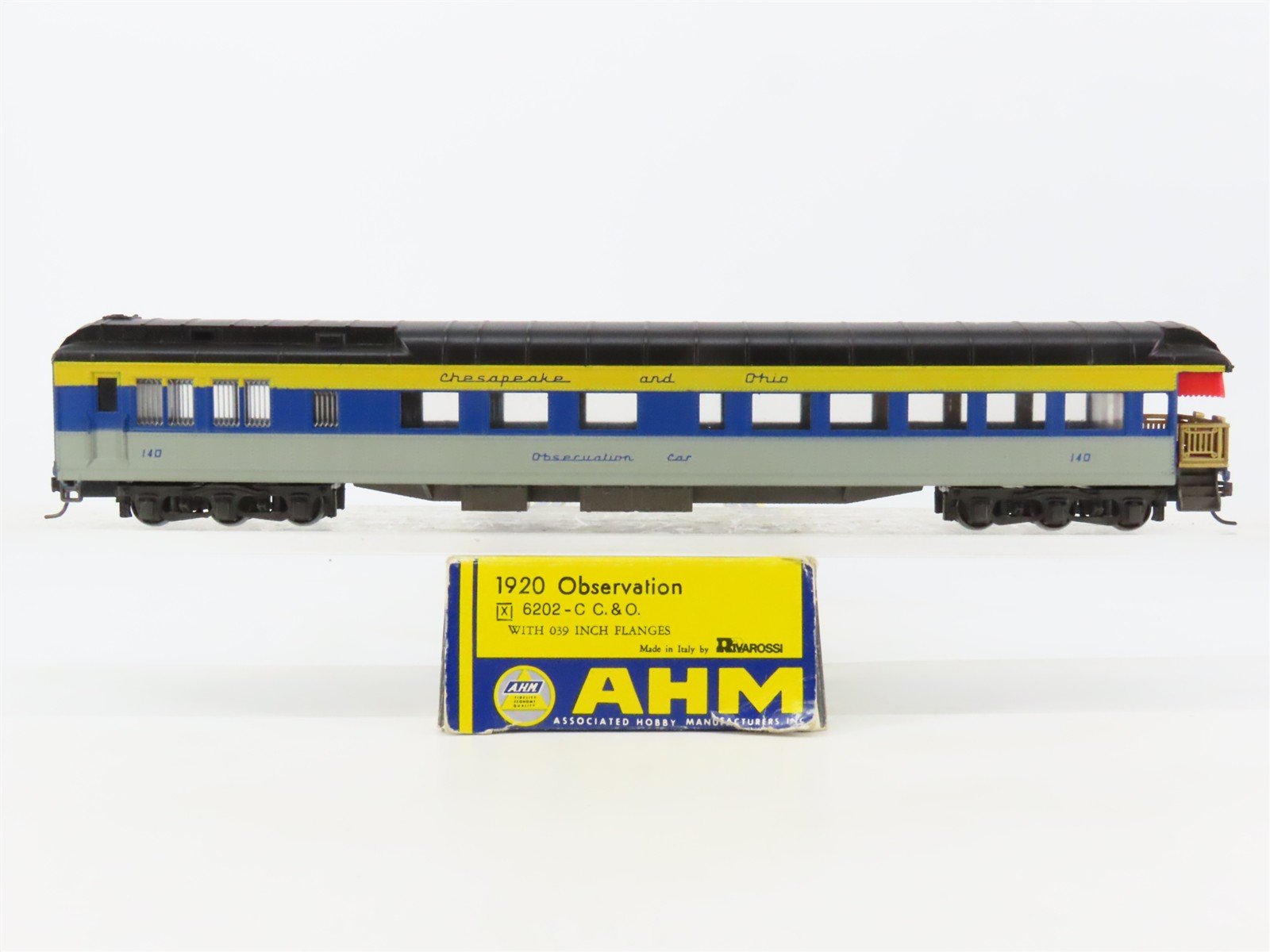 HO AHM/Rivarossi 6202-C C&O Chesapeake & Ohio 1920 Observation Passenger #140
