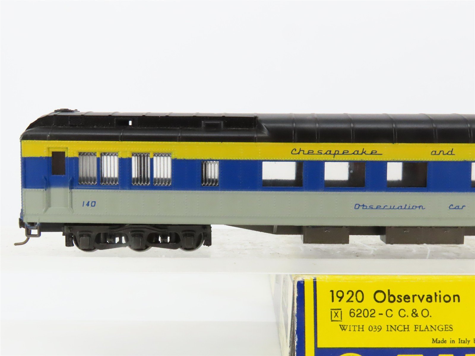 HO AHM/Rivarossi 6202-C C&O Chesapeake & Ohio 1920 Observation Passenger #140