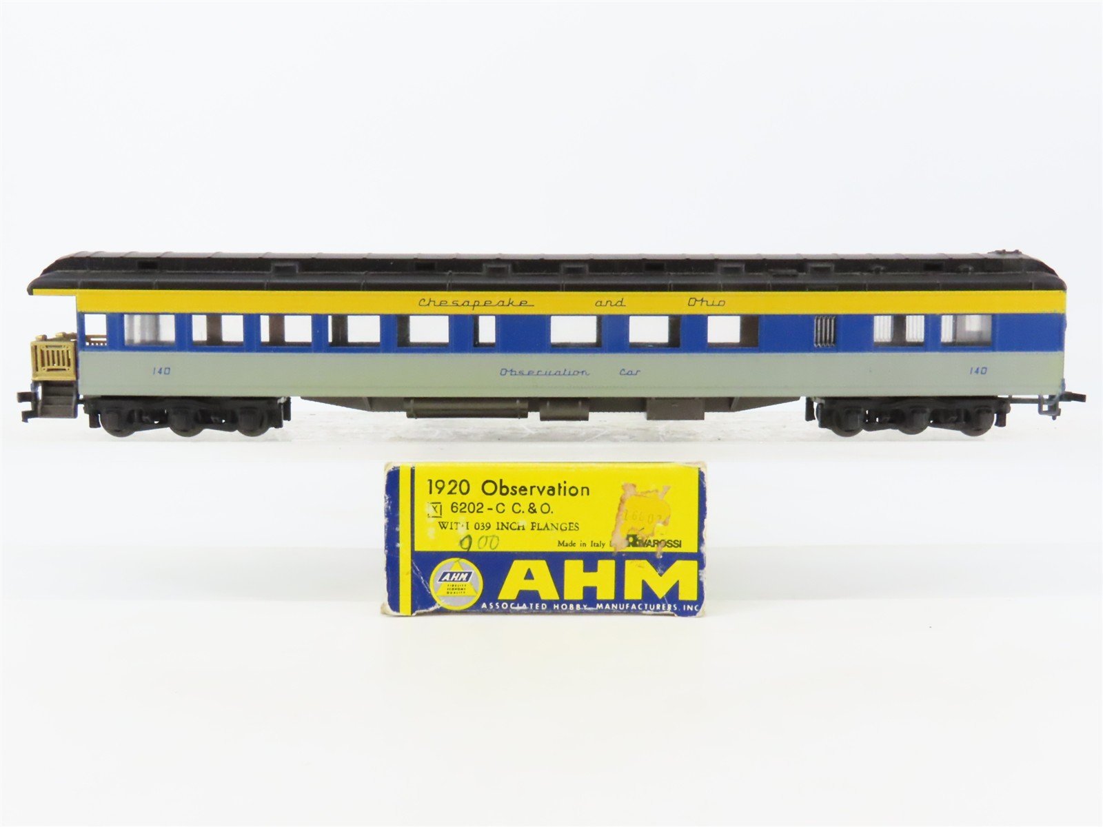 HO AHM/Rivarossi 6202-C C&O Chesapeake & Ohio 1920 Observation Passenger #140