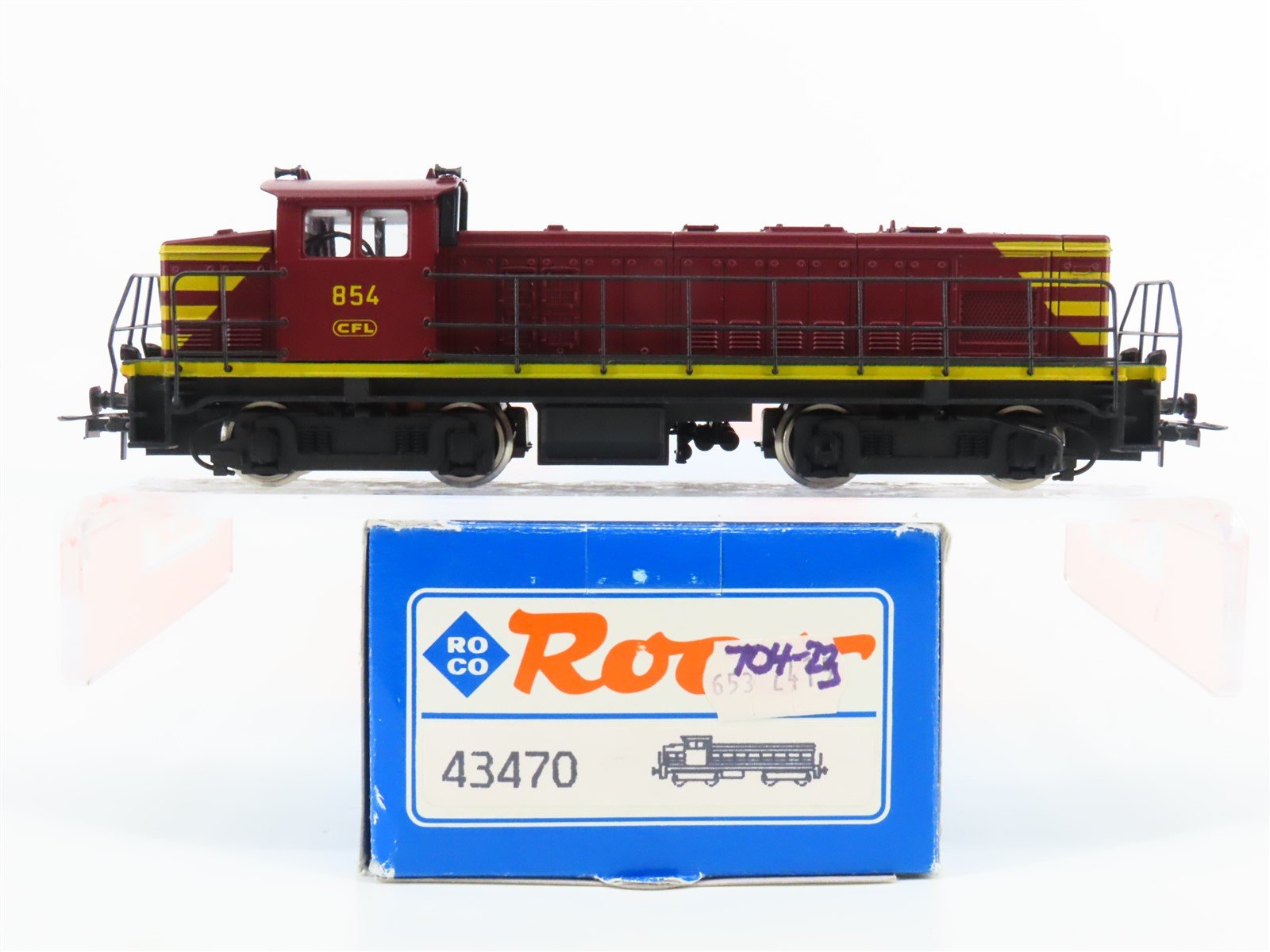 HO Scale Roco 43470 CFL Luxembourg National BB 63000 Diesel Locomotive #854