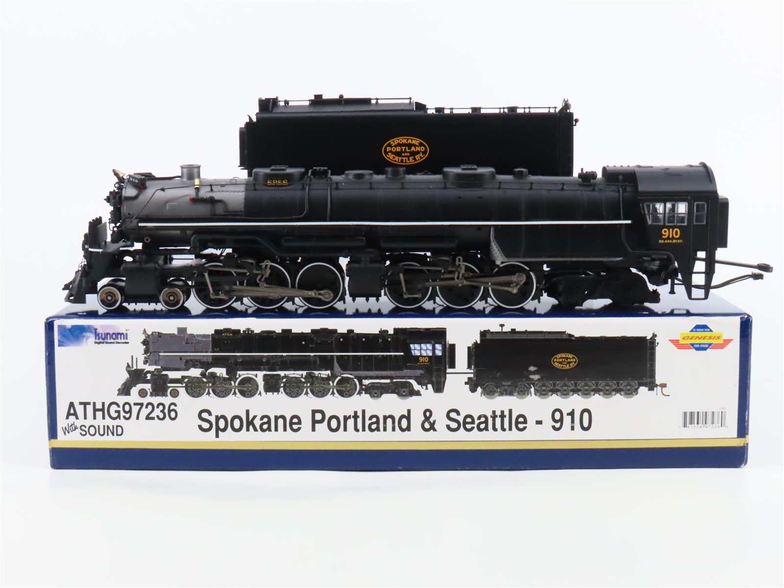 HO Athearn Genesis ATHG97236 SP&S Railway 4-6-6-4 Steam Loco #910 wDCC & Sound