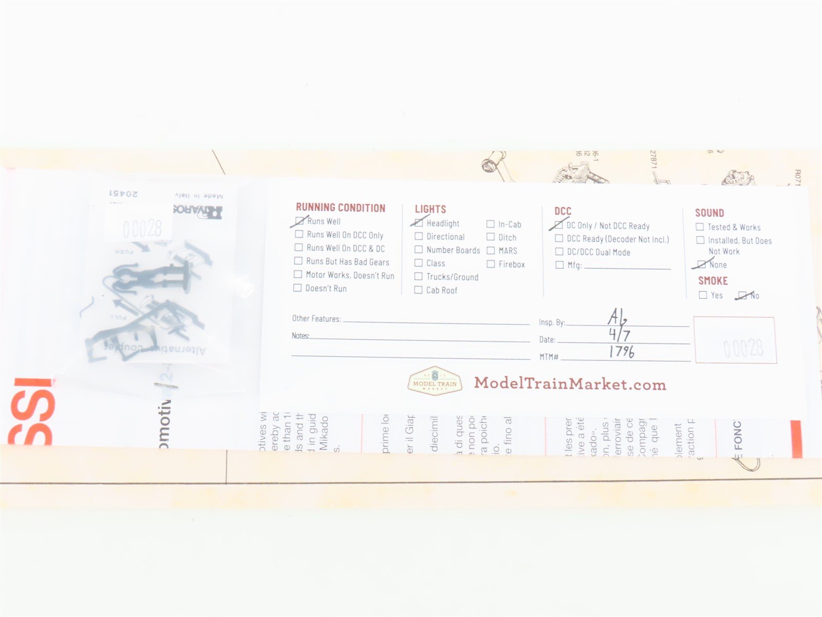 HO Scale Rivarossi 5411 GN Great Northern 2-8-2 Steam Locomotive #3385