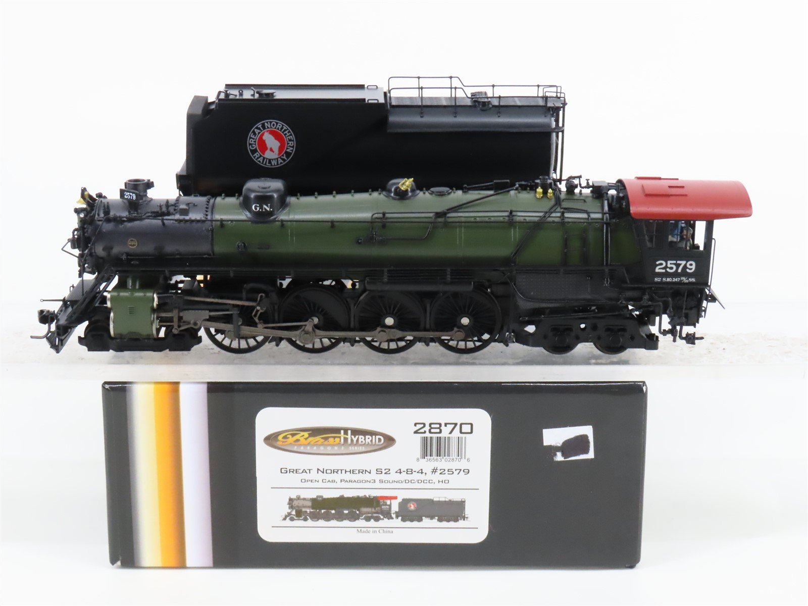 HO Scale Broadway Limited BLI 2870 GN Brass Hybrid 4-8-4 Steam #2578 wParagon3