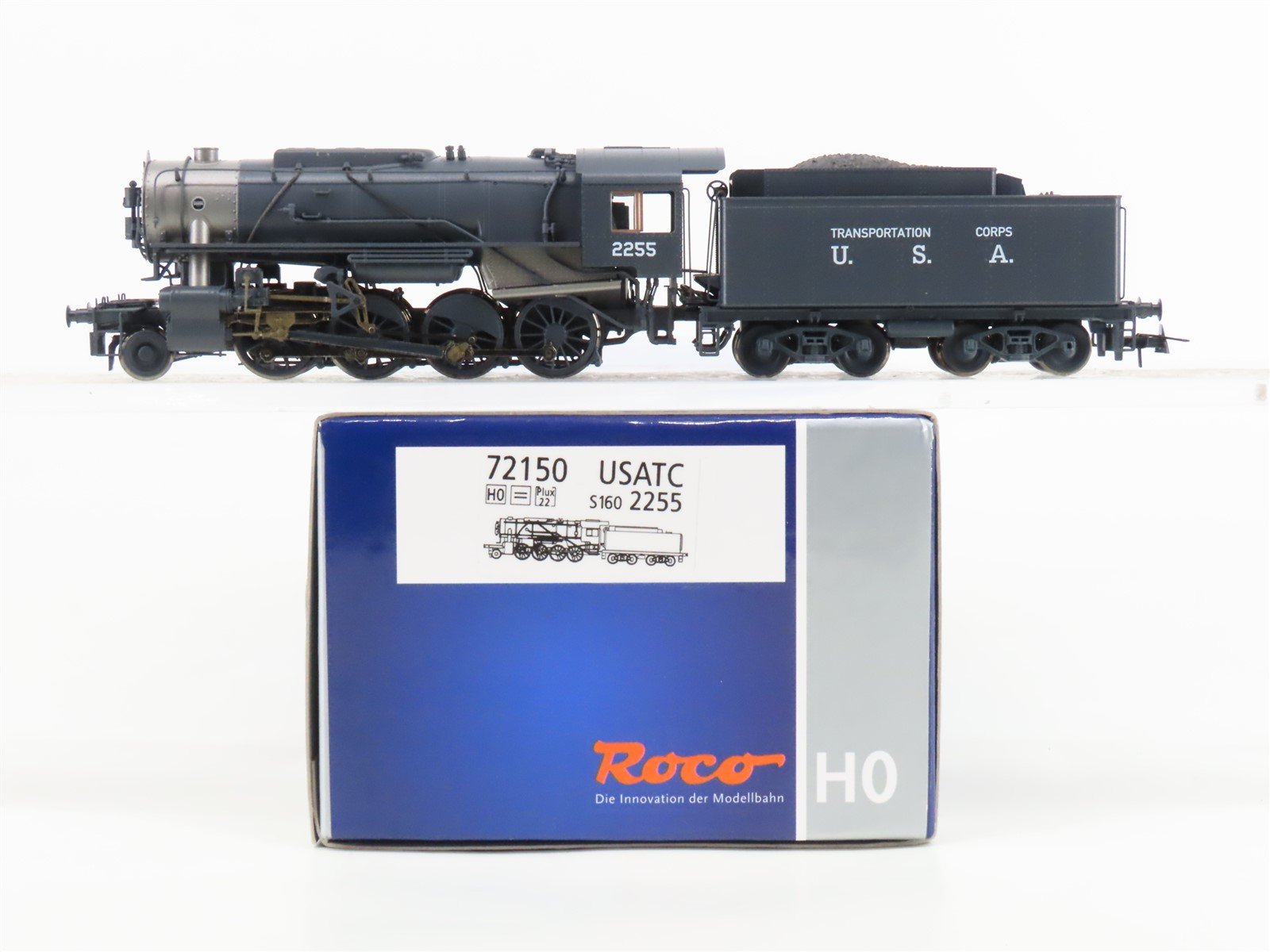 HO Scale Roco 72150 USATC US Transport Corp 2-8-0 Steam Locomotive #2255
