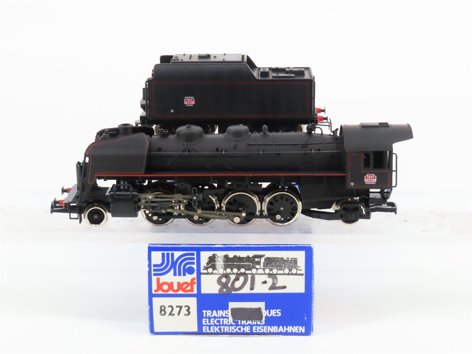 HO Scale Jouef 8273 SNCF French National 141R 2-8-2 Steam Locomotive #1246