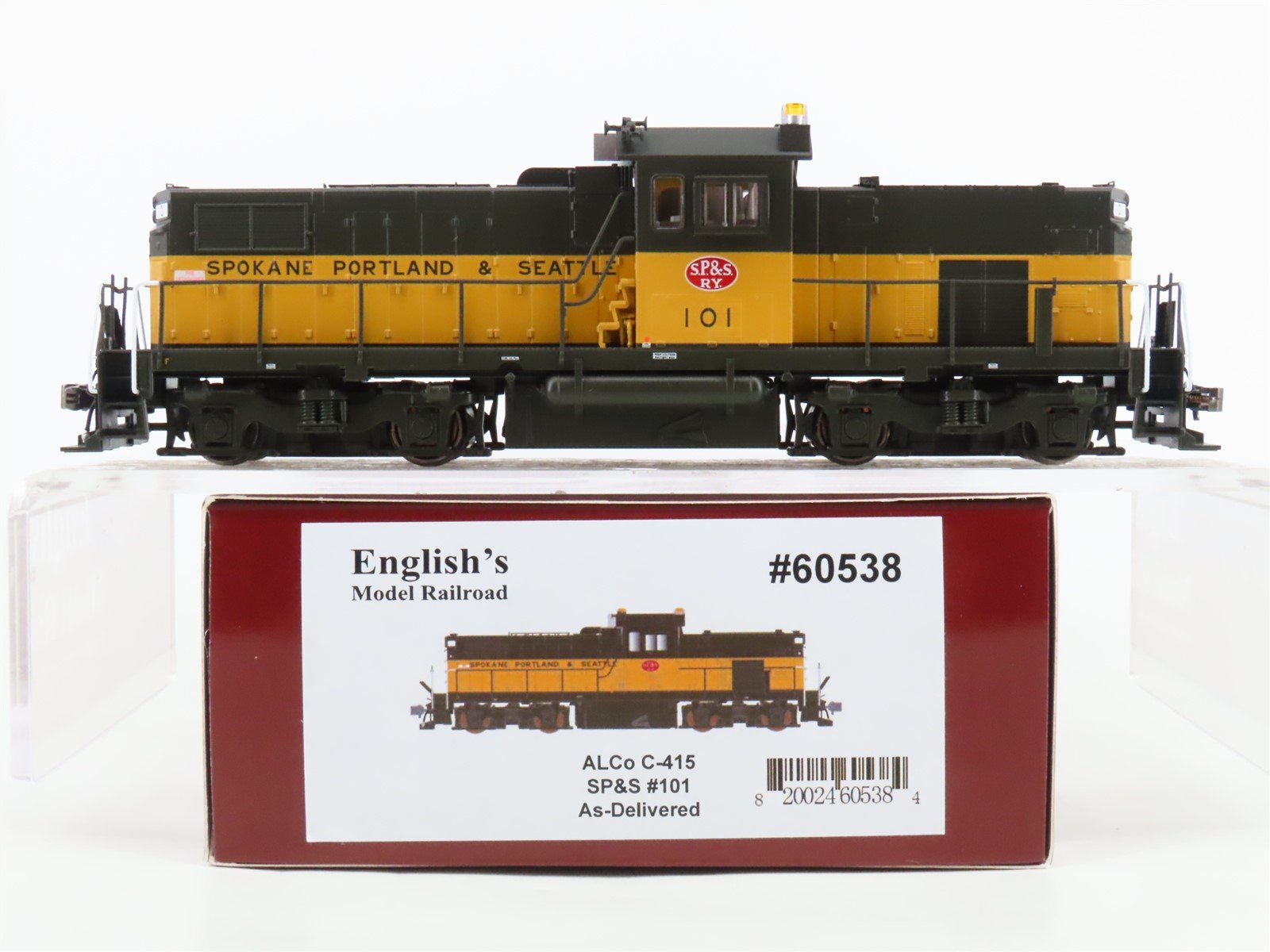 HO Scale English's/Bowser 60538 SP&S Railway C415 Diesel Locomotive #101