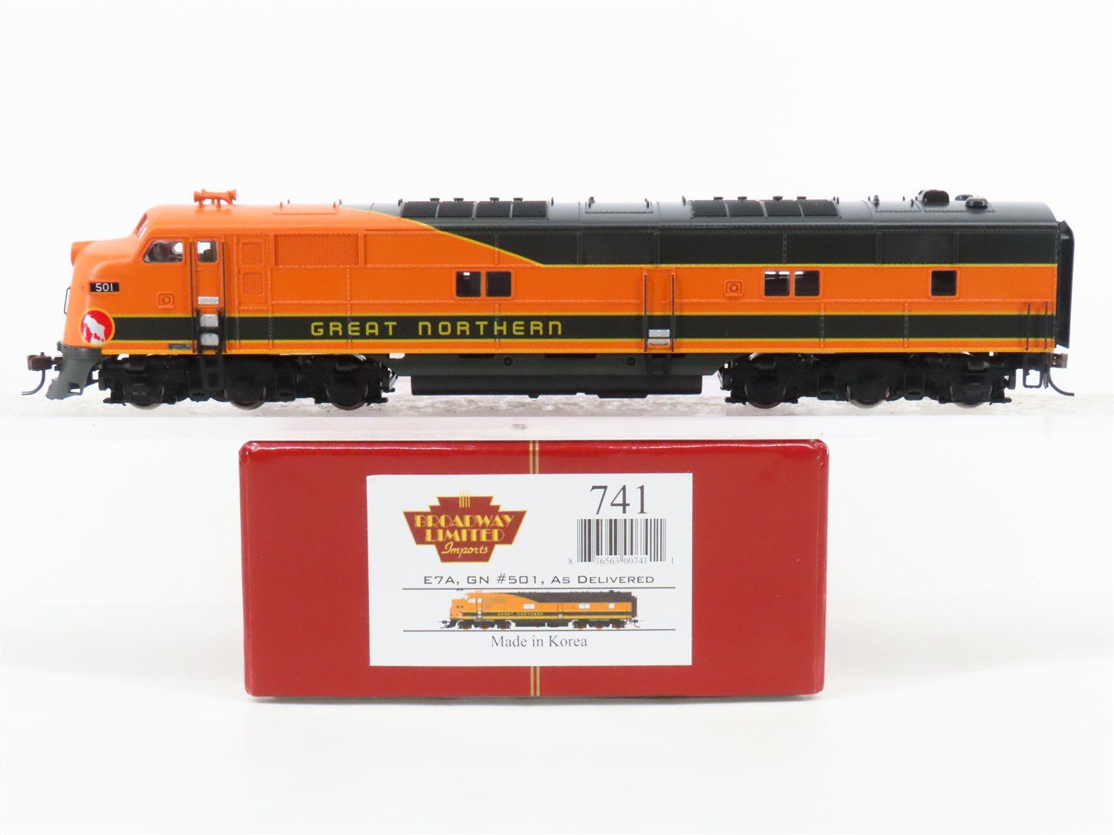 HO Scale Broadway Limited BLI 741 GN Great Northern E7A Diesel #501 wDCC & Sound