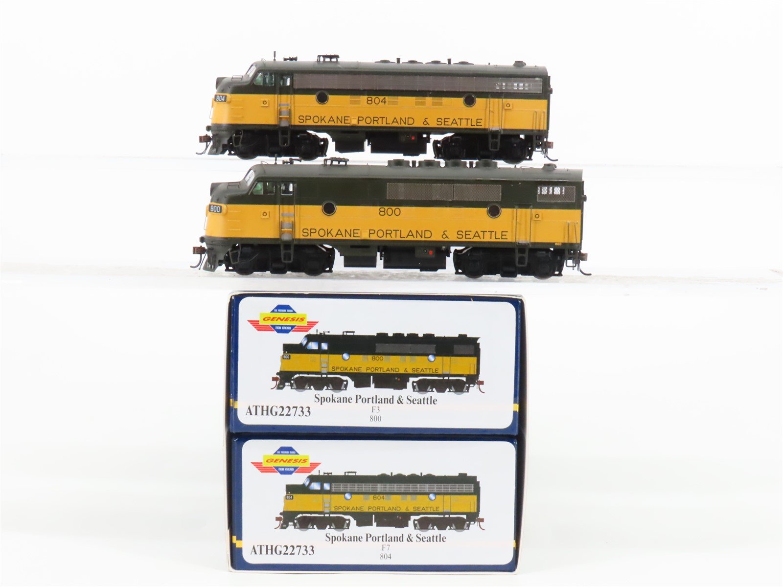 HO Athearn Genesis ATHG22733 SP&S Railway F3A/F7A Diesel Locomotive Set