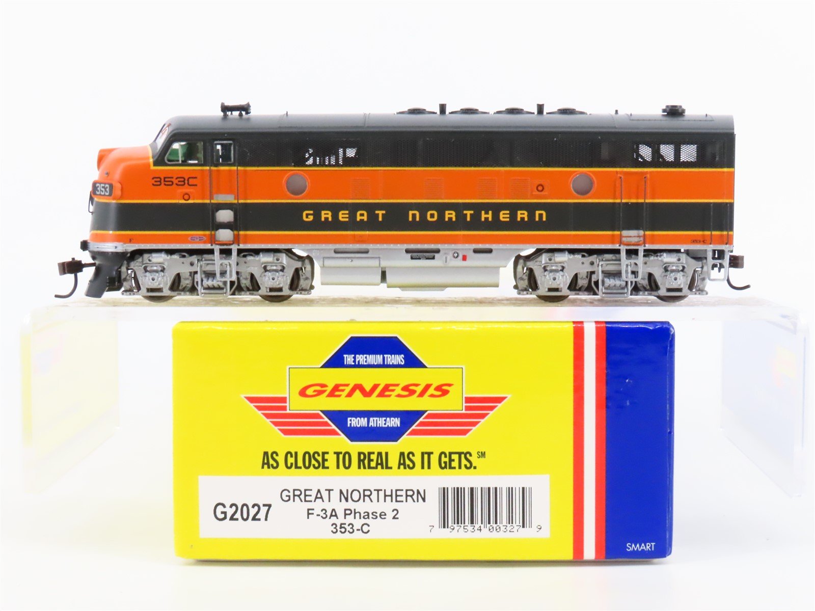 HO Scale Athearn Genesis G2027 GN Great Northern F3A Phase 2 Diesel Loco #353