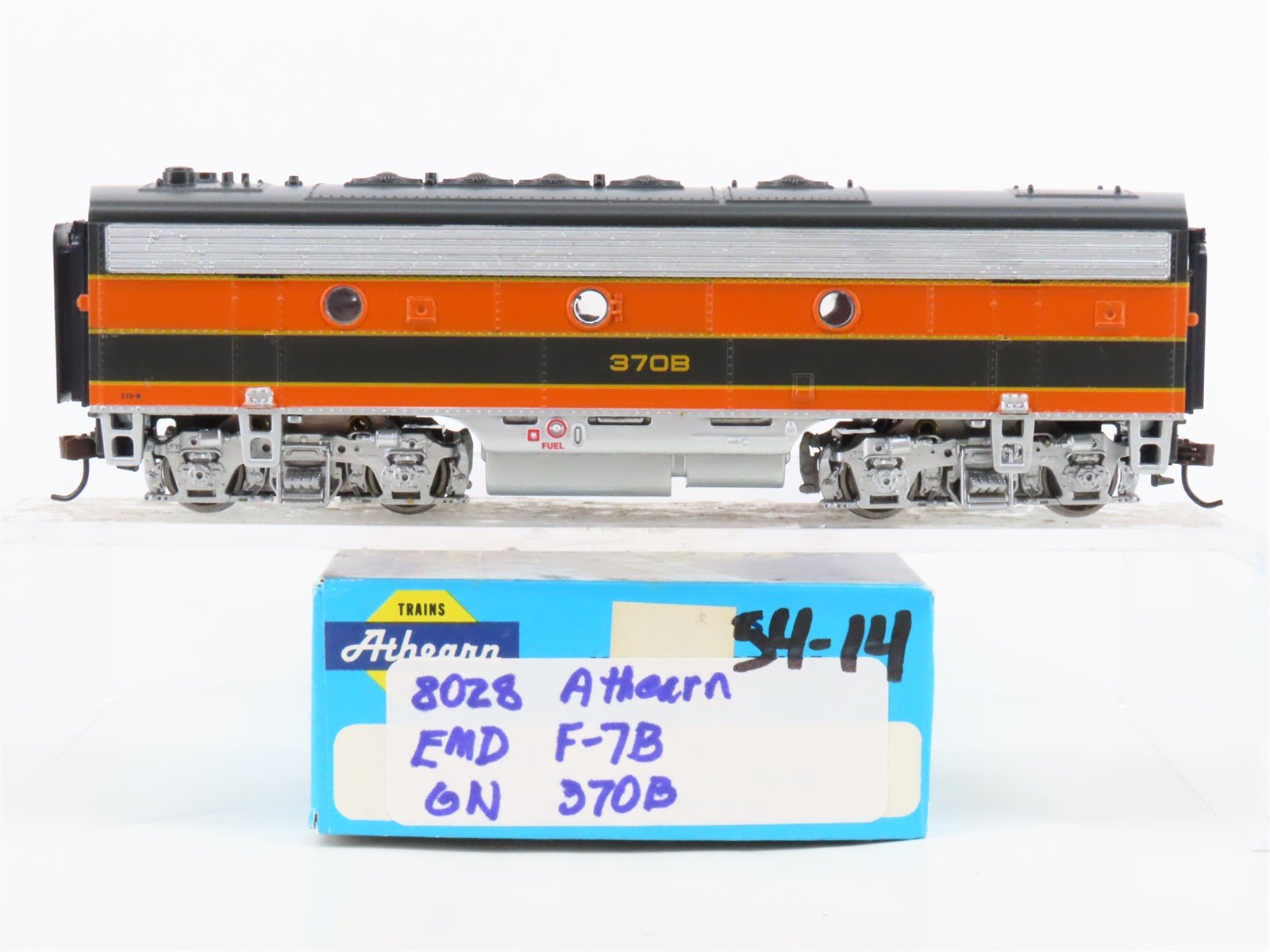 HO Scale Athearn GN Great Northern F7B Diesel Locomotive #370B UNPOWERED