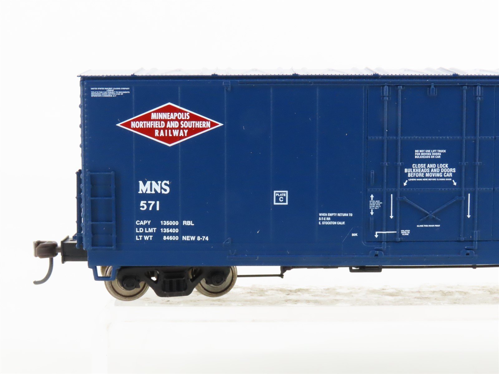 HO Scale Atlas 1758-2 MNS Minneapolis Northfield & Southern Box Car #571