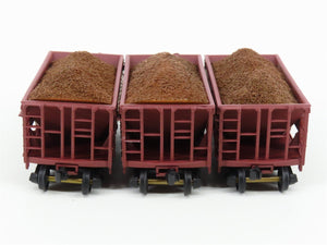 HO Scale Walthers 932-4452 GN Great Northern Railway Ore Cars w/ Loads Set of 3