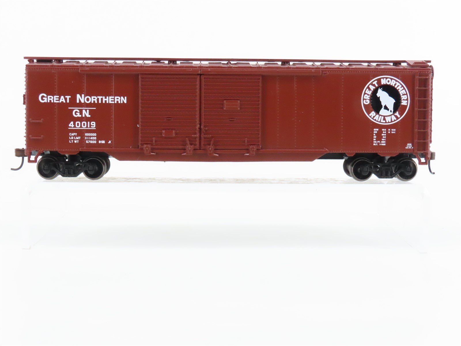 HO Scale Athearn 140-92459 GN Great Northern 50' Double Door Box Car #40019