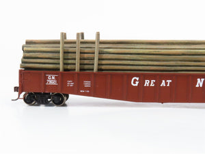 HO Scale Athearn 93654 GN Great Northern Railway 65' Mill Gondola #79021 w/ Load