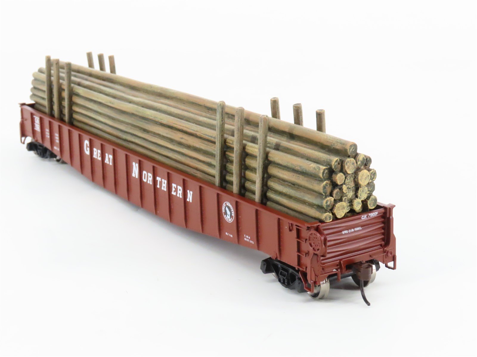 HO Scale Athearn 93654 GN Great Northern Railway 65' Mill Gondola #79021 w/ Load