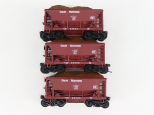 HO Scale Walthers 932-4452 GN Great Northern Ore Cars w/ Loads Set of 3