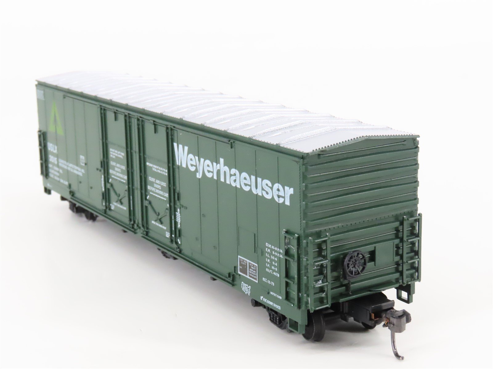 HO Scale Details West BC506 USLX Weyerhaeuser 50' Double Plug Door Box Car #3015
