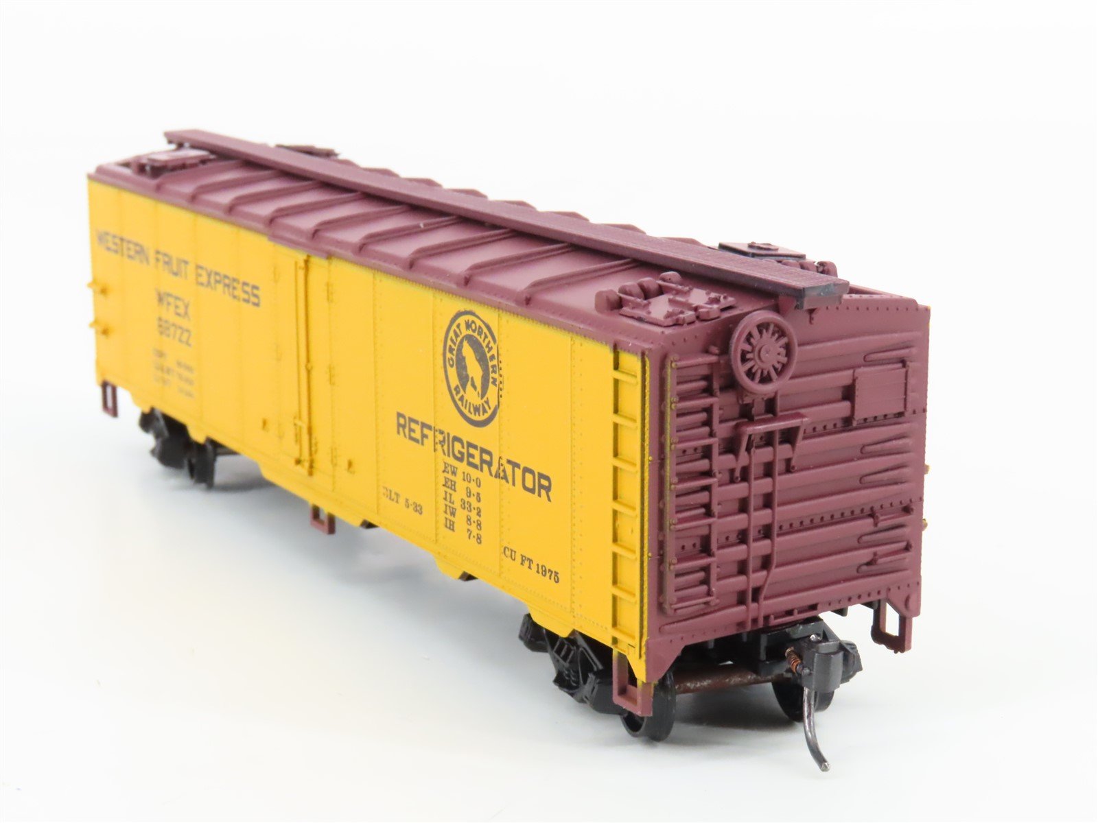 HO Scale Train Miniature 2507 WFEX GN Western Fruit Express 40' Reefer #68722