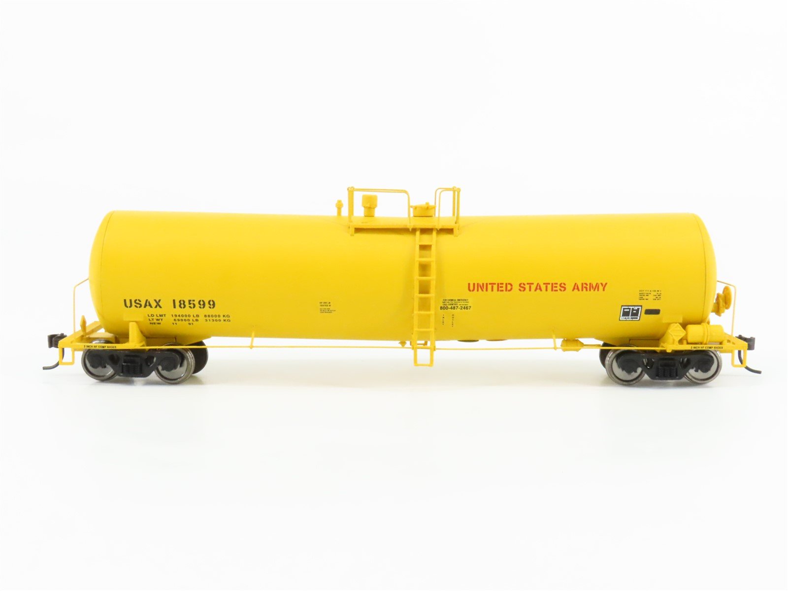 HO Scale Walthers 932-7271 USAX United States Army Tank Car #18599