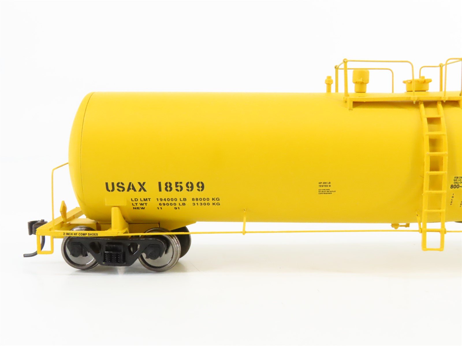 HO Scale Walthers 932-7271 USAX United States Army Tank Car #18599