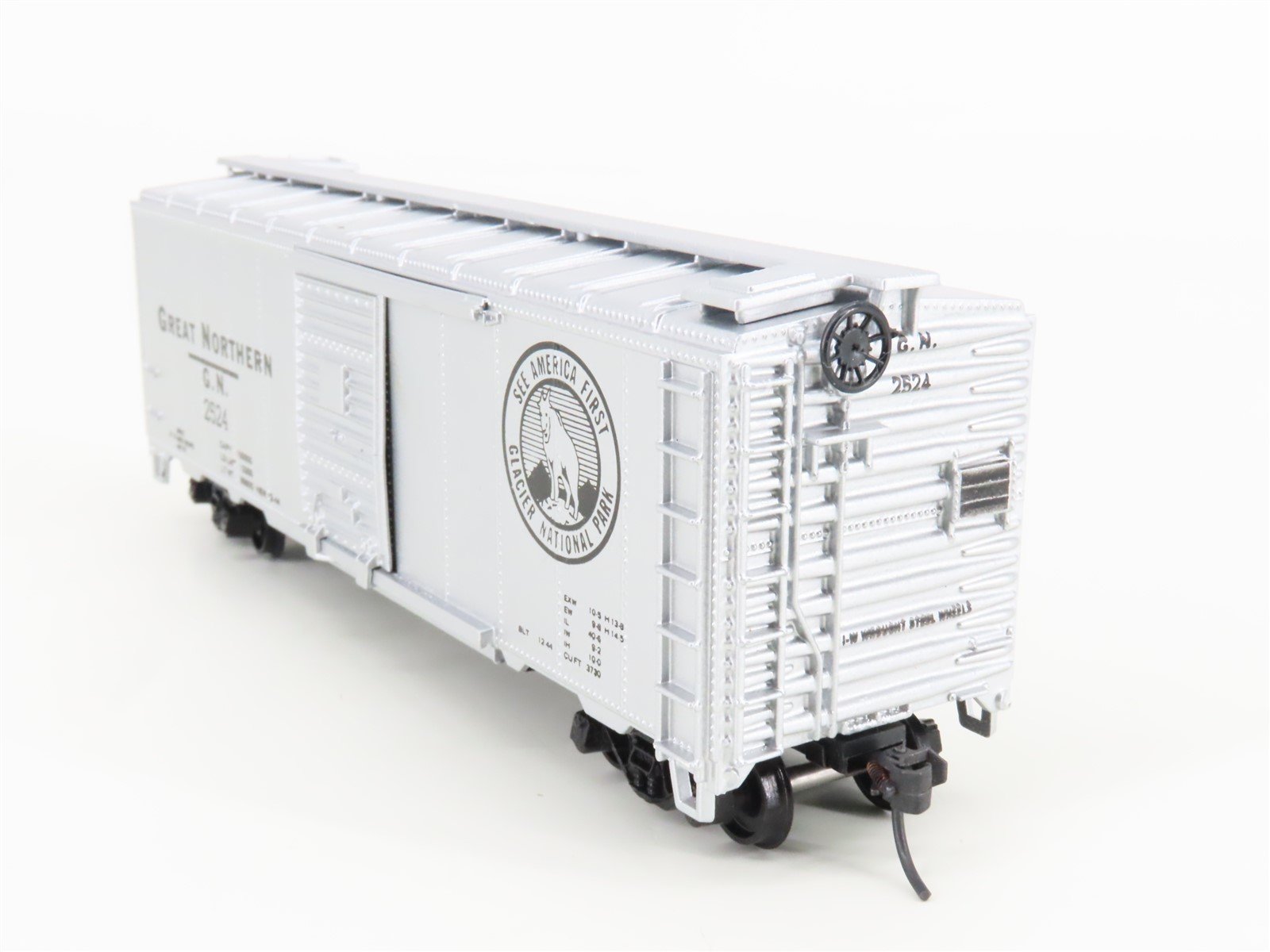 HO Scale Athearn English's GN Great Northern Glacier National Park Box Car #2524