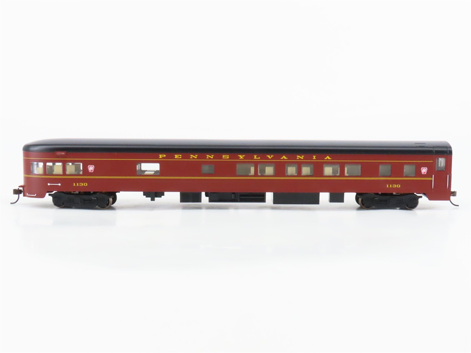 HO Scale Bachmann PRR Pennsylvania P-S Lounge/Obs Passenger Car #1130