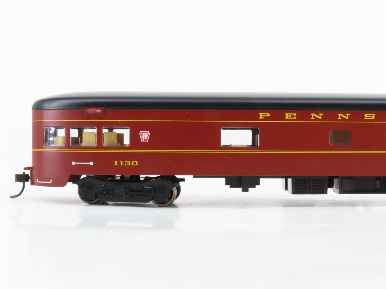 HO Scale Bachmann PRR Pennsylvania P-S Lounge/Obs Passenger Car #1130