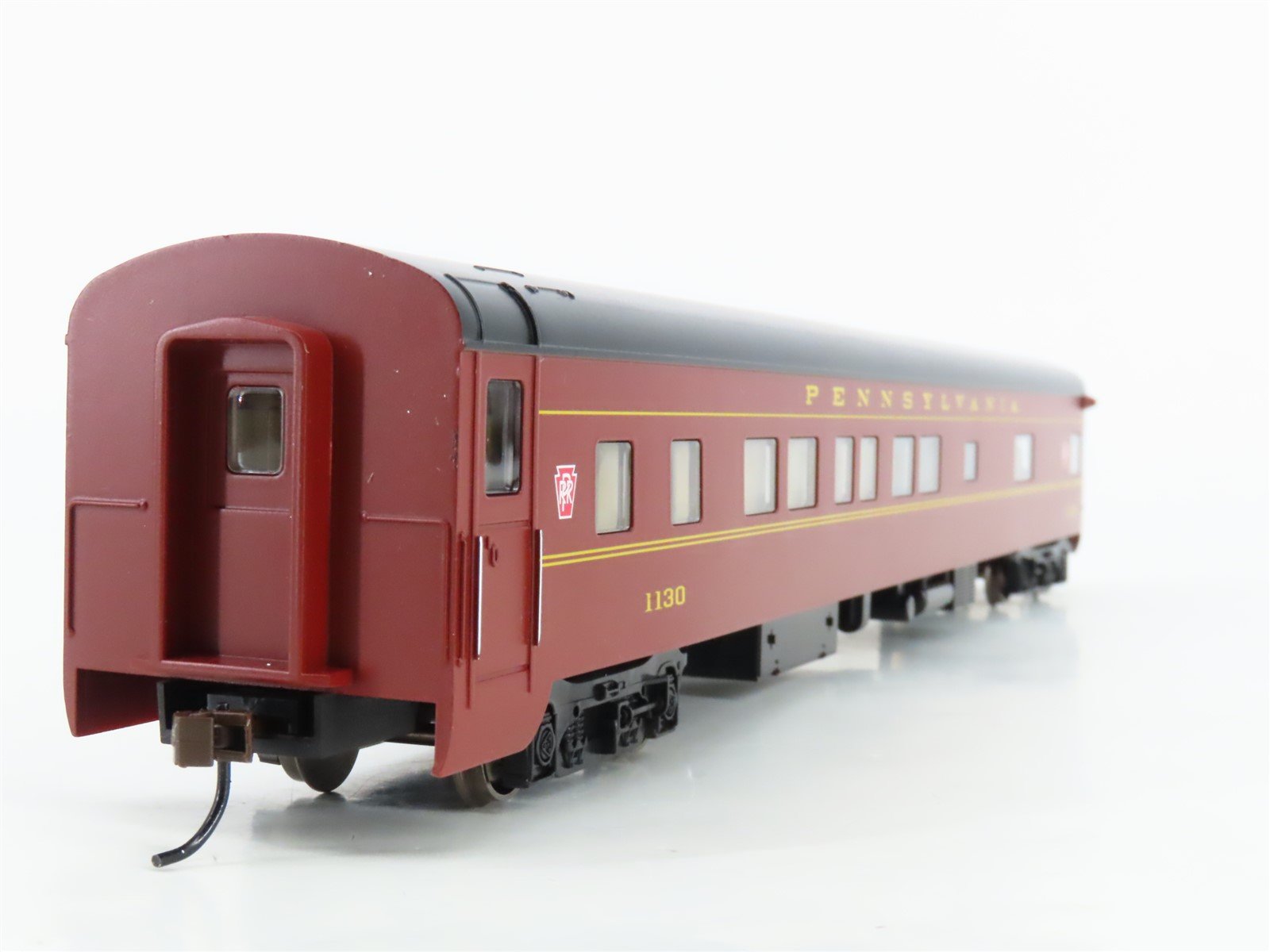 HO Scale Bachmann PRR Pennsylvania P-S Lounge/Obs Passenger Car #1130