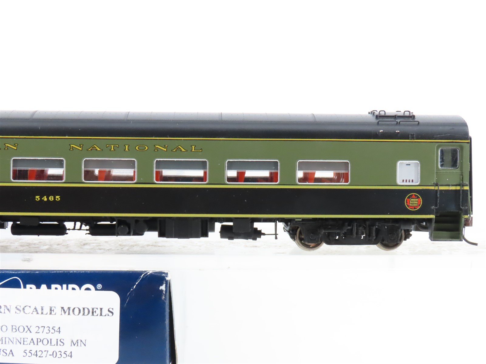 HO Scale Rapido 100012 CN Canadian National Coach Passenger Car #5465