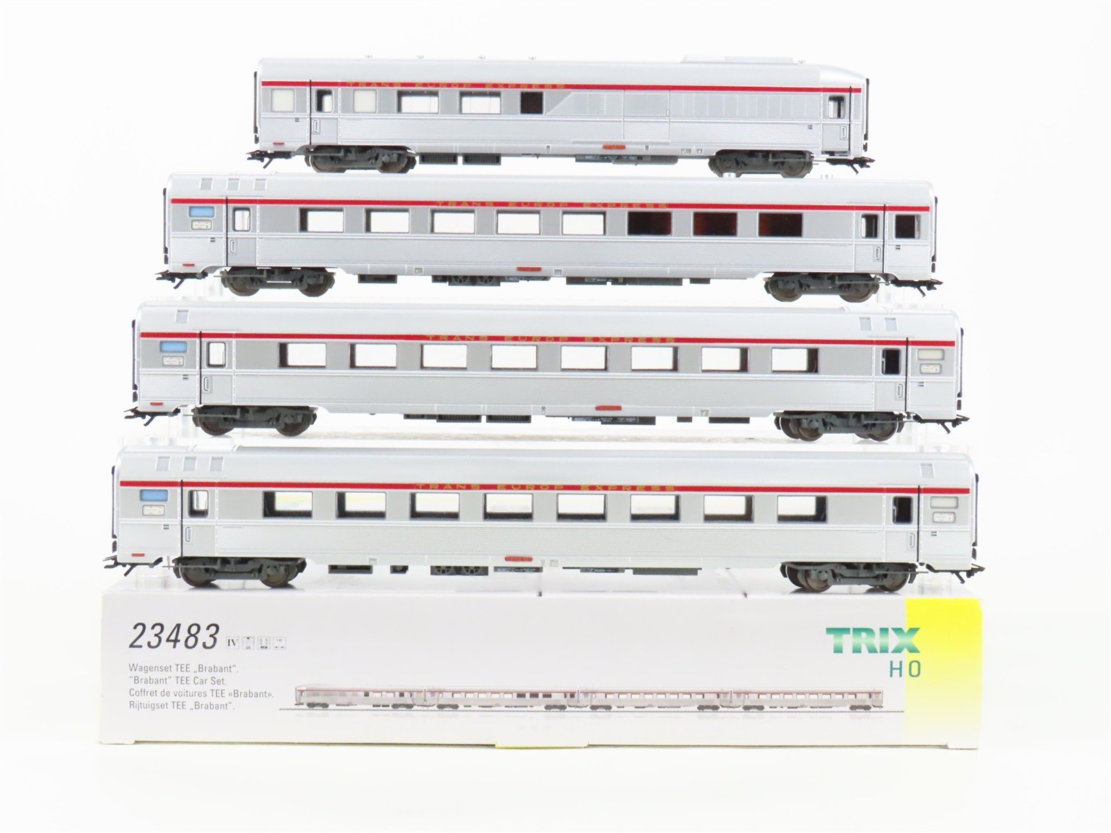 HO Scale Trix 23483 TEE Express "Brabant" Passenger 4-Car Set