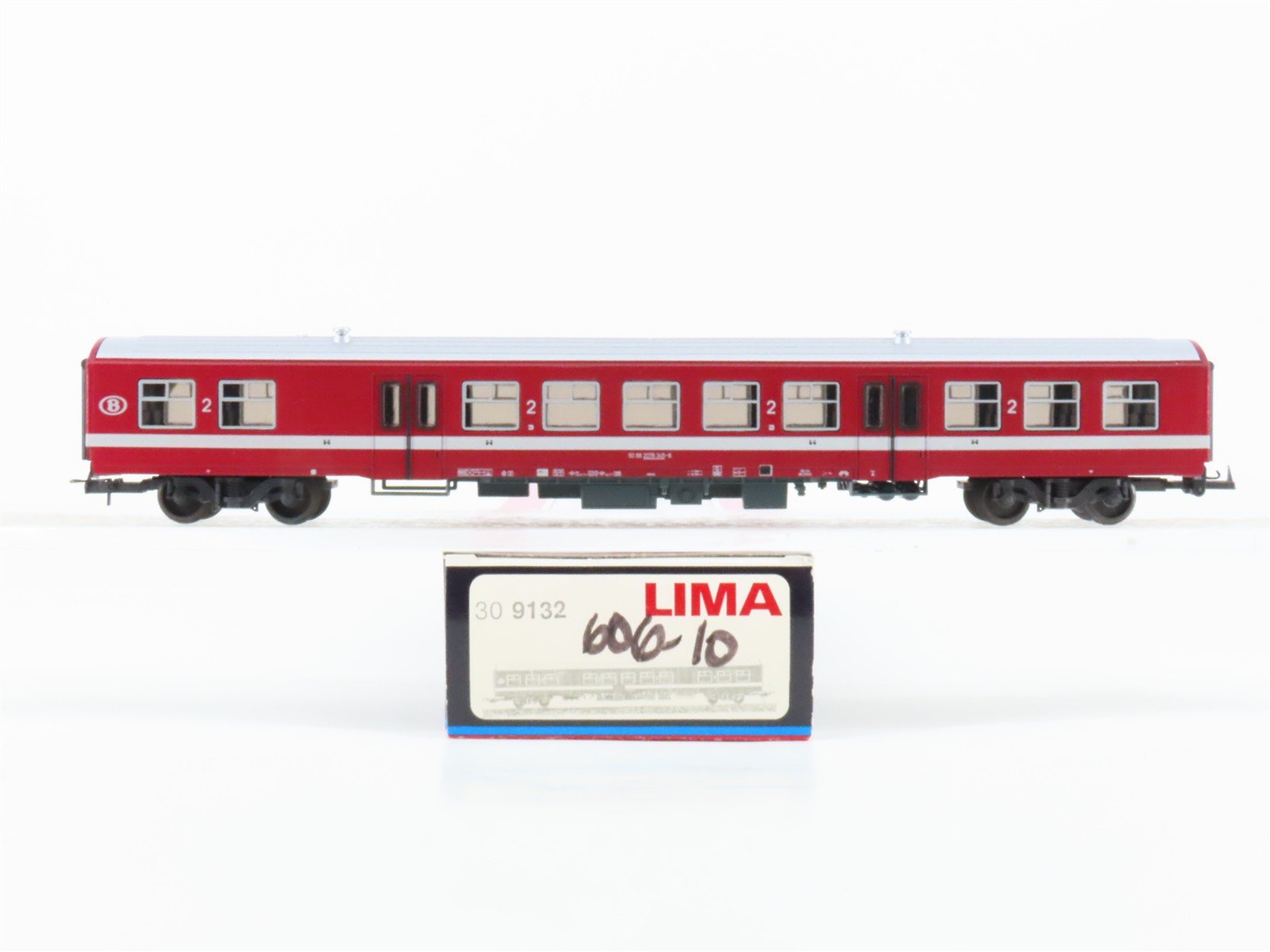 HO Scale Lima 309132 SNCB Belgian National 2nd Class Passenger Car #345-6