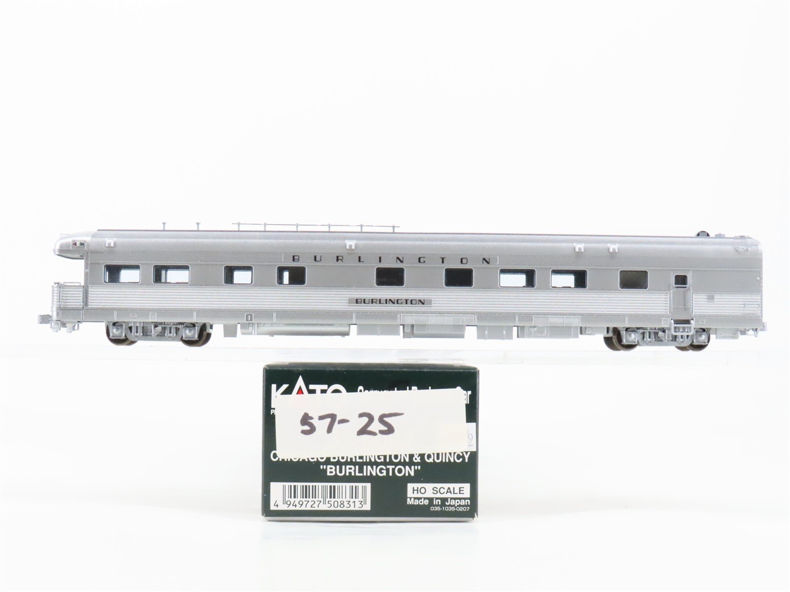 HO Scale Kato 35-6003 CBQ Burlington Business Passenger Car "Burlington"