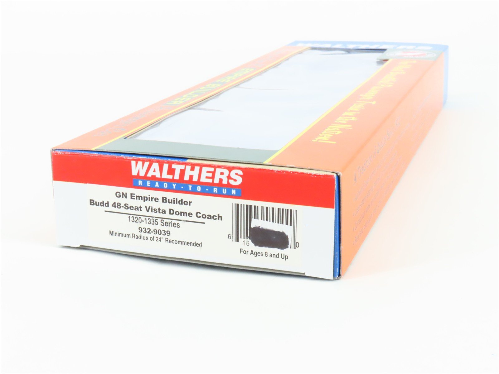 HO Scale Walthers 932-9039 GN Empire Builder Vista Dome Passenger Car