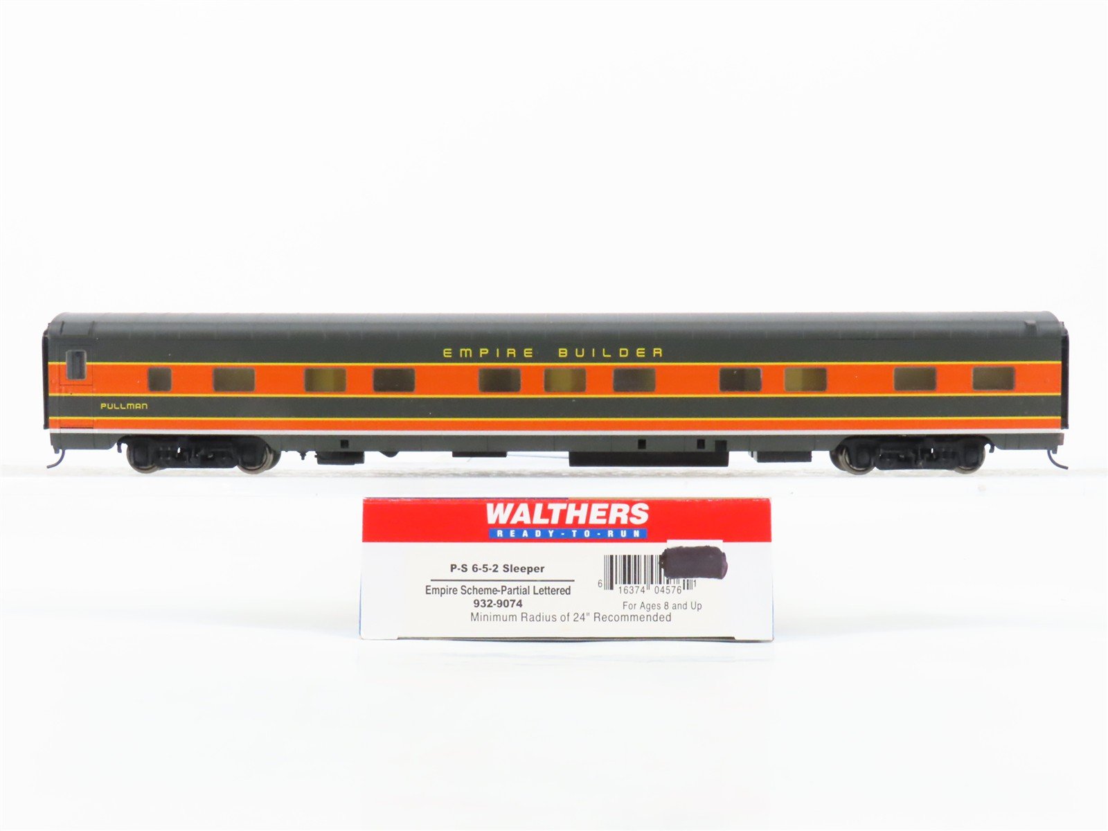 HO Scale Walthers 932-9074 GN Great Northern 6-5-2 Sleeper Passenger Car