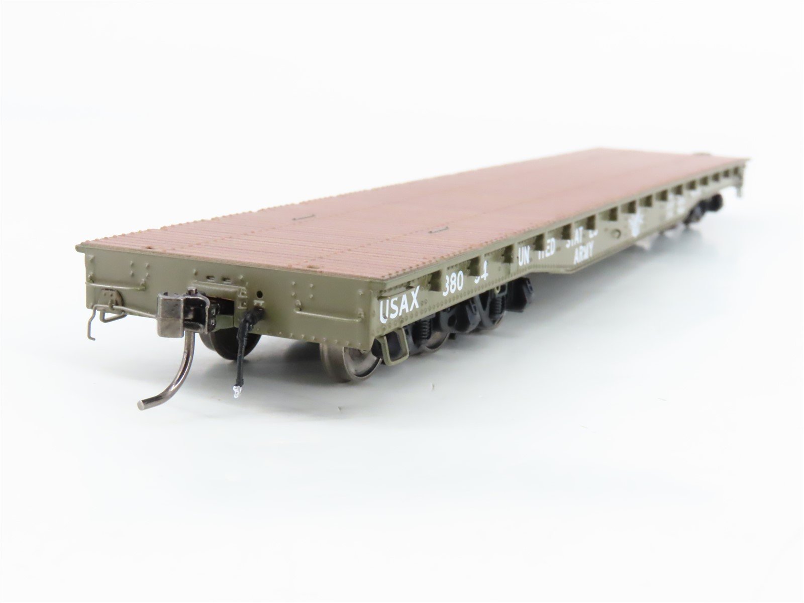 HO Scale Rapido 199001A US Army Magor Heavy-Duty Flatcar #38094