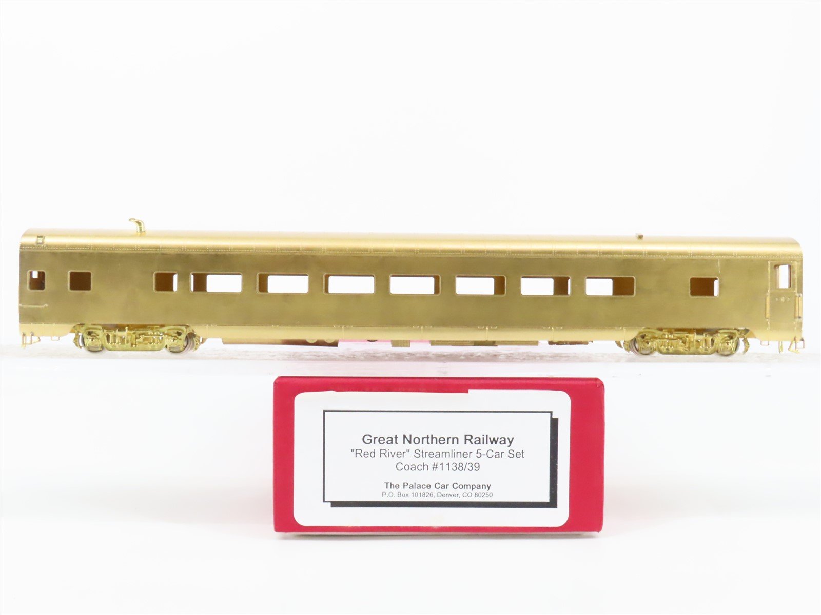HO Scale Palace Car 1138/39 Unpainted BRASS Streamlined Coach Passenger Car