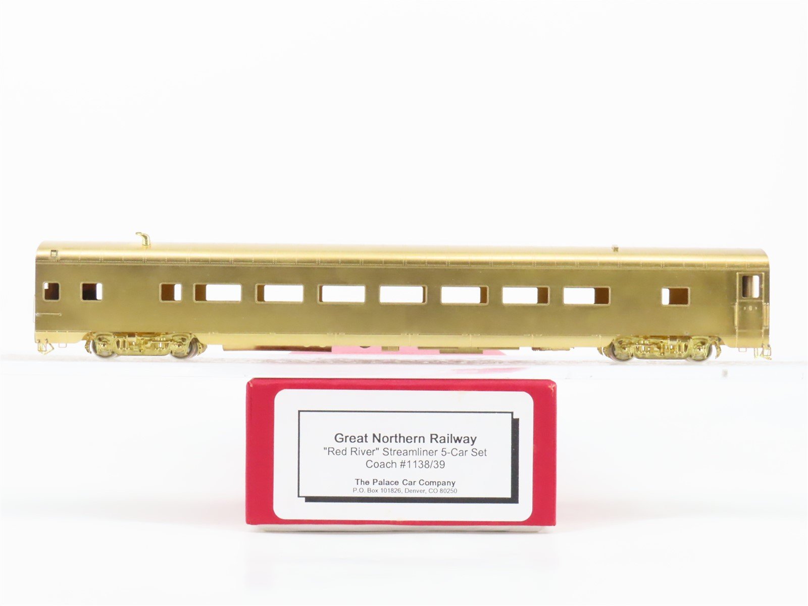 HO Scale Palace Car 1138/39 Unpainted BRASS Streamlined Coach Passenger Car