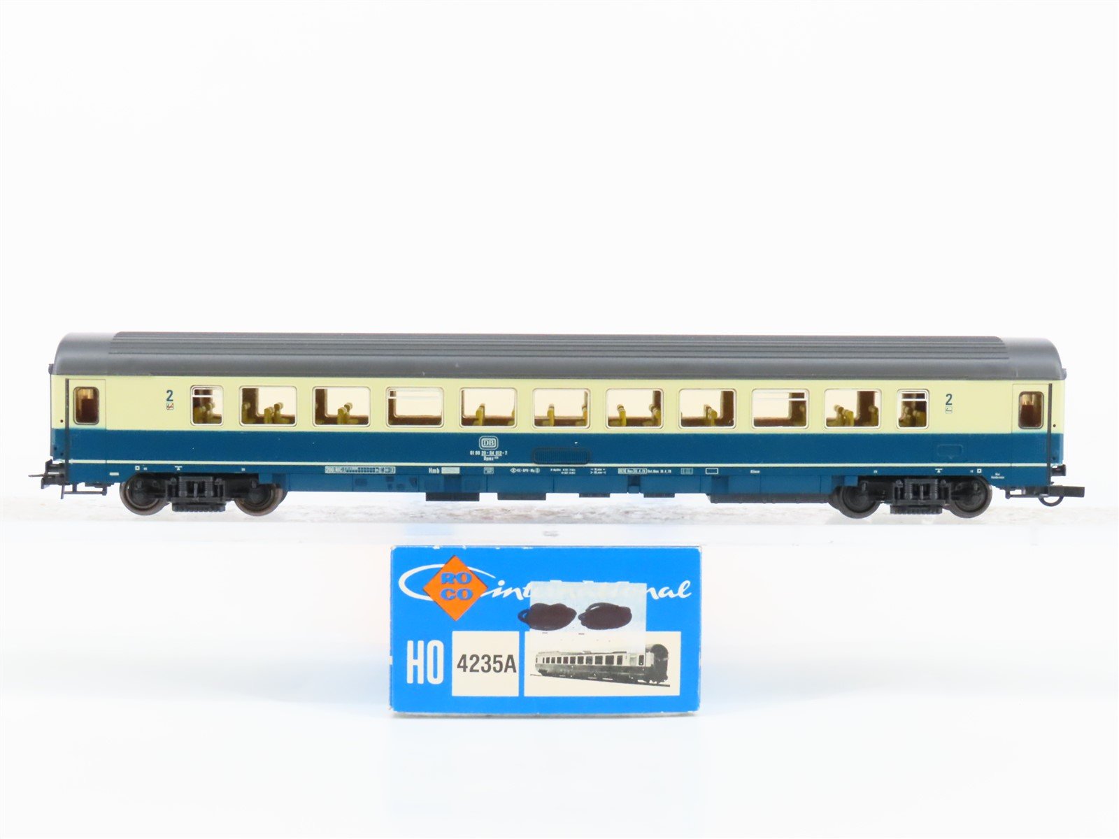 HO Scale Roco 4235A DB Deutsche Bahn 2nd Class Coach Passenger Car #012-7