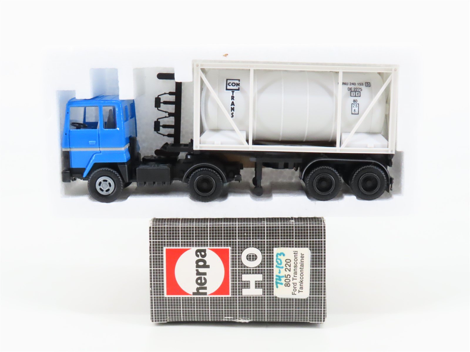 HO Scale Herpa 805220 Ford Transconti Tankcontainer