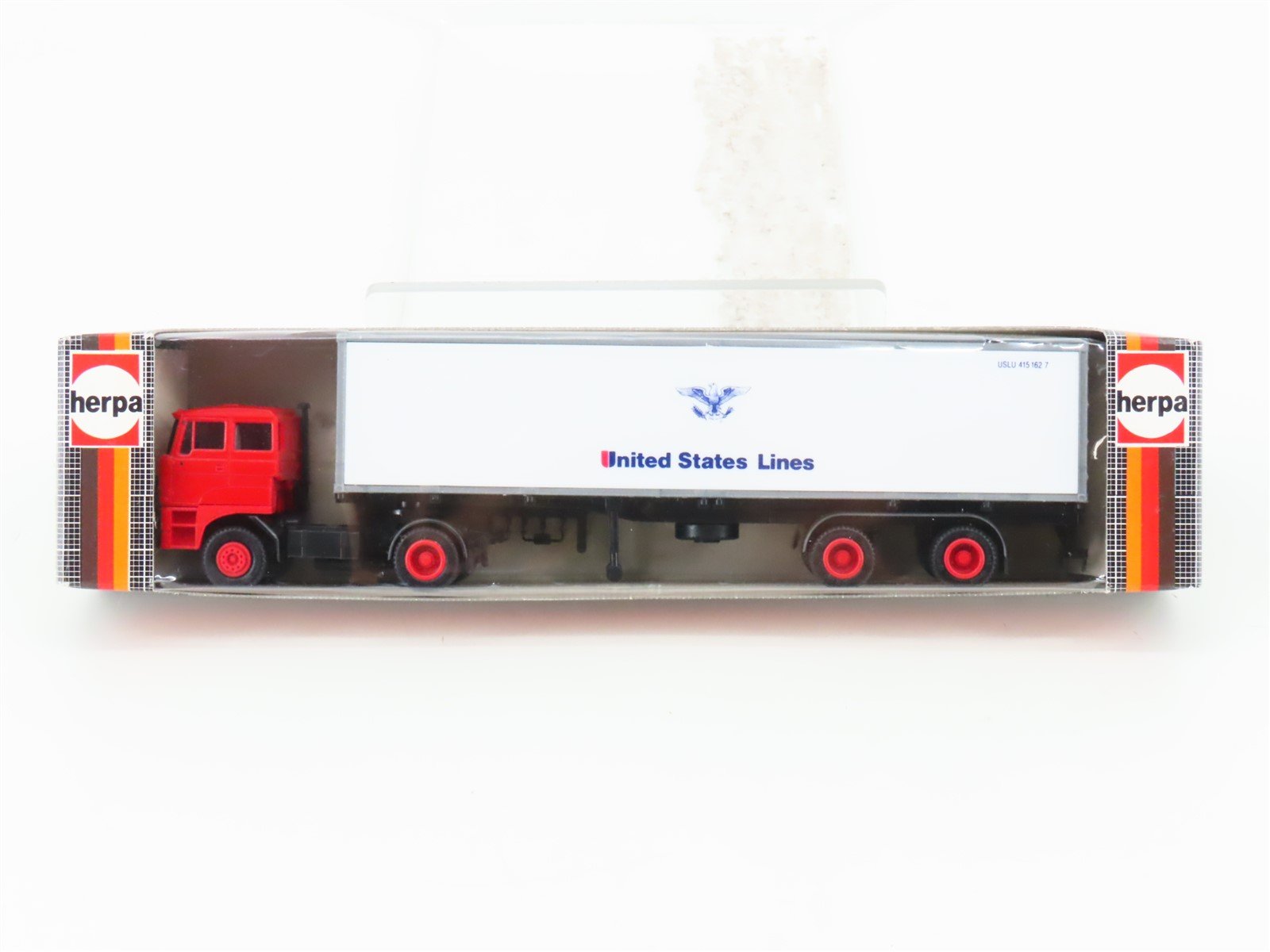HO Scale Herpa United States Lines Tractor Trailer