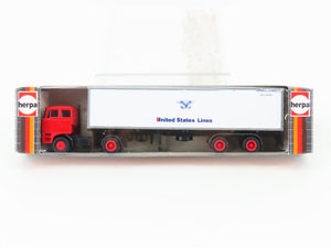 HO Scale Herpa United States Lines Tractor Trailer