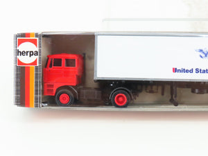 HO Scale Herpa United States Lines Tractor Trailer
