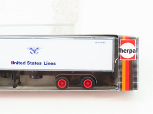 HO Scale Herpa United States Lines Tractor Trailer