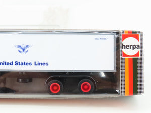 HO Scale Herpa 827220 United States Lines Tractor Trailer